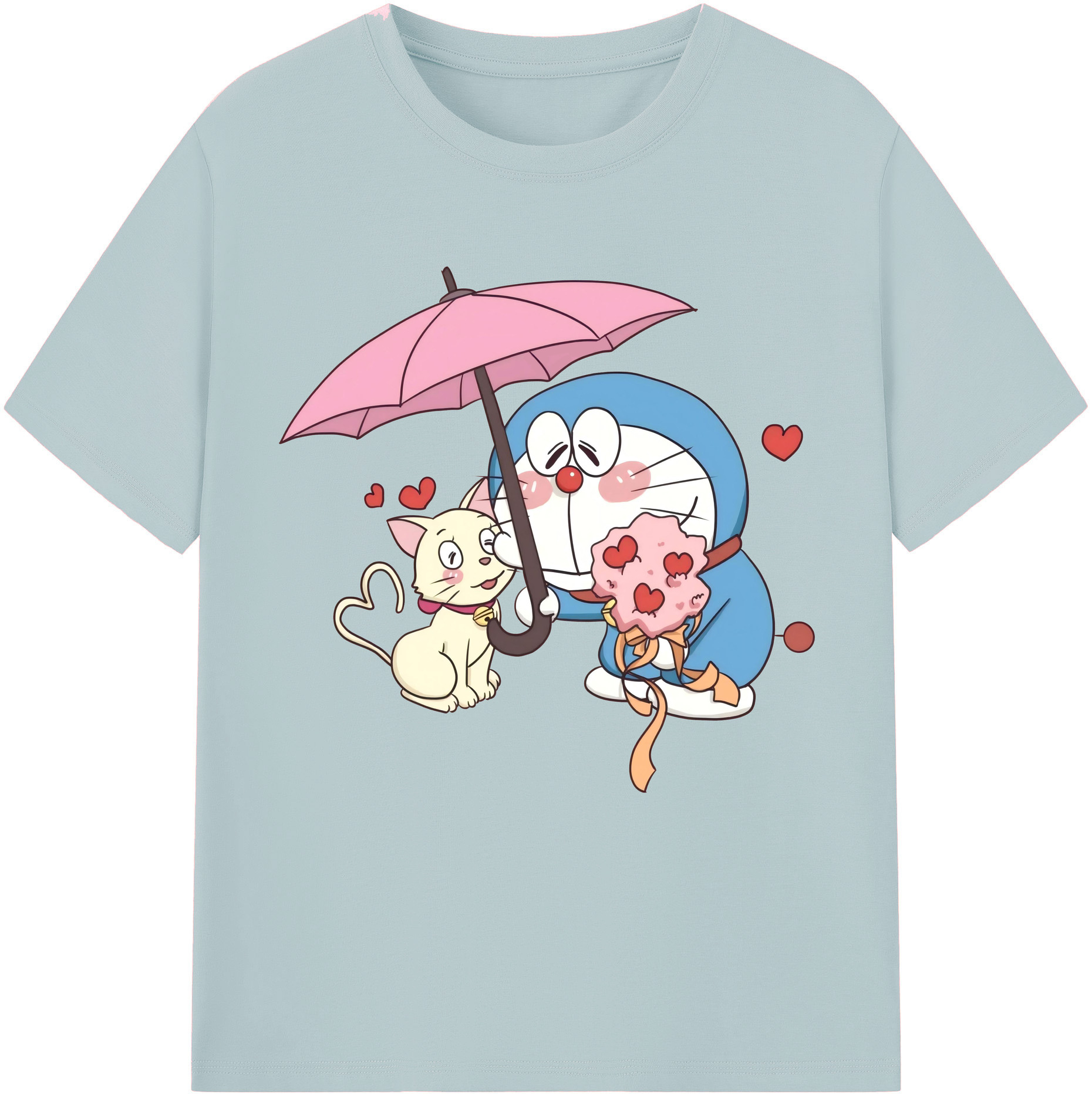 （画像用） ドラえもん Doraemon 綿100％半袖Tシャツ（フロントプリント）